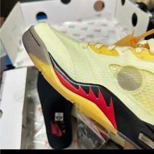 Nike Men's Vibrant Yellow and Red Sneakers